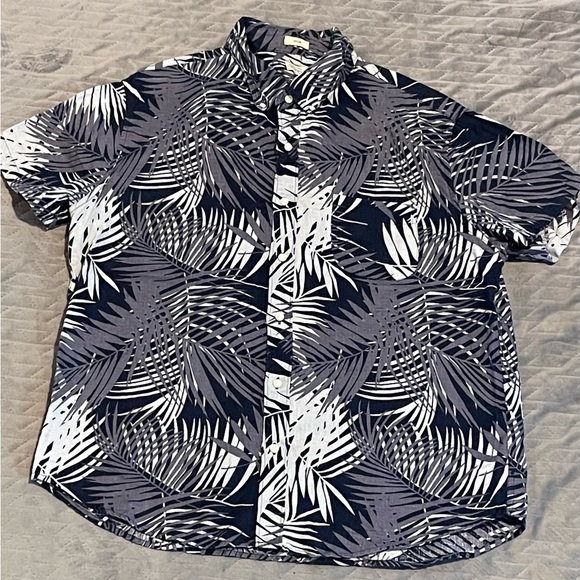 J Crew slim fit s/s‎ button down linen shirt mens XL pre-owned condition - Picture 1 of 9